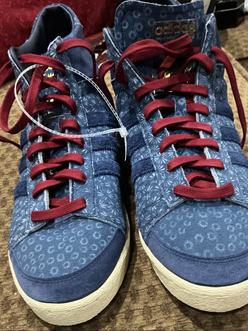 Men’s Adidas Jabar Hi Western Denim (JS0813) Retro High Top